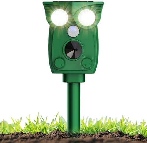 Répulsif pour chats avec capteur de mouvement avancé et énergie solaire