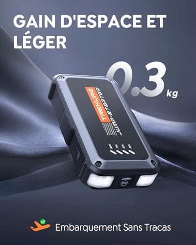 Booster batterie voiture puissant et portable avec fonctionnalités avancées
