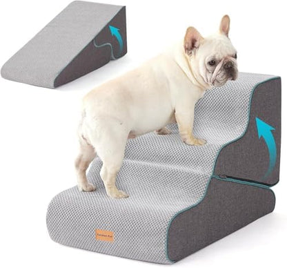 Escalier pour chien transformable avec mousse haute densité et housse imperméable