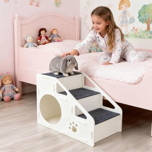 Escalier pour chien avec surface antidérapante et entretien facile