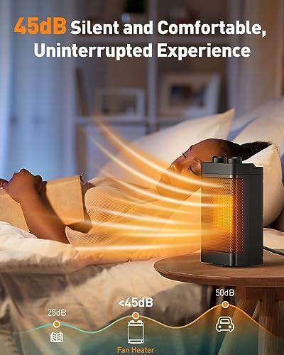 Chauffage d'appoint électrique avec modes multiples et sécurité avancée