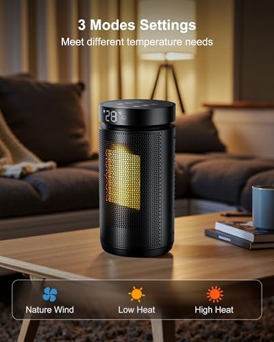 Chauffage d'appoint rapide et efficace avec technologie PTC et sécurité renforcée