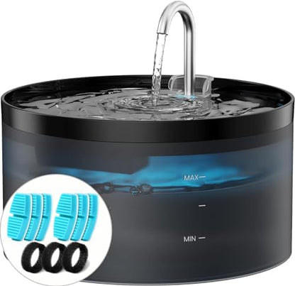 Fontaine à eau chat avec pompe ultra-silencieuse et filtration avancée