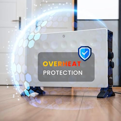 Chauffage d'appoint efficace avec design élégant et mobilité pratique