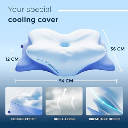 Oreiller ergonomique cervical pour un soutien optimal et un sommeil réparateur