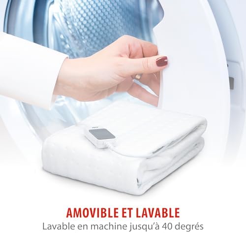 Couverture chauffante électrique avec 3 niveaux de chaleur pour un confort optimal