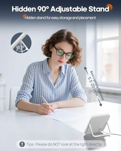 Lampe luminothérapie sans UV avec contrôle tactile et luminosité réglable