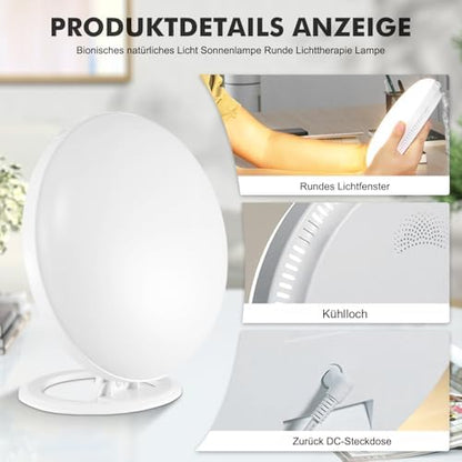 Lampe luminothérapie 10000 Lux pour améliorer l'humeur et l'énergie