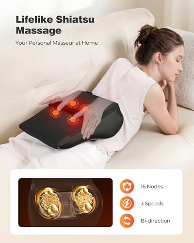 Masseur Cervical avec Chauffage et Modes Ajustables pour un Confort Optimal