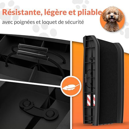 Rampe chien voiture antidérapante et légère avec accessoires pratiques
