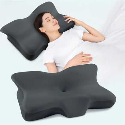 Oreiller ergonomique cervical avec mousse mémoire pour un soutien optimal et confort durable
