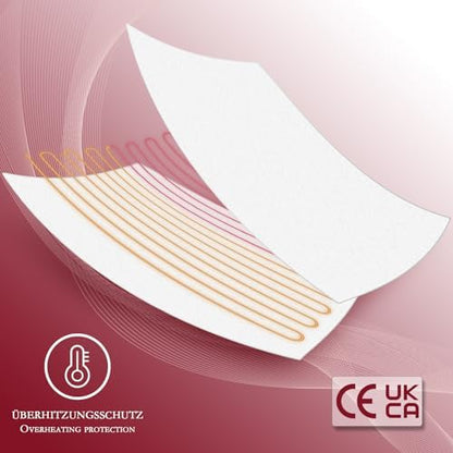 Couverture chauffante avec zones de température réglables et sécurité intégrée