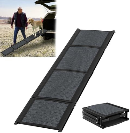 Rampe chien voiture pliable et sécurisée pour un accès facile