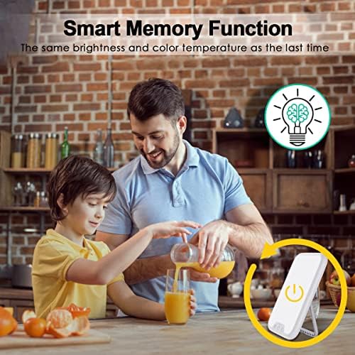 Lampe luminothérapie 10 000 LUX avec fonction mémoire et support pliable