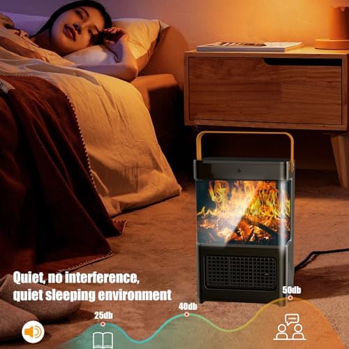 Chauffage d'appoint en céramique 2200W avec sécurité avancée et design élégant