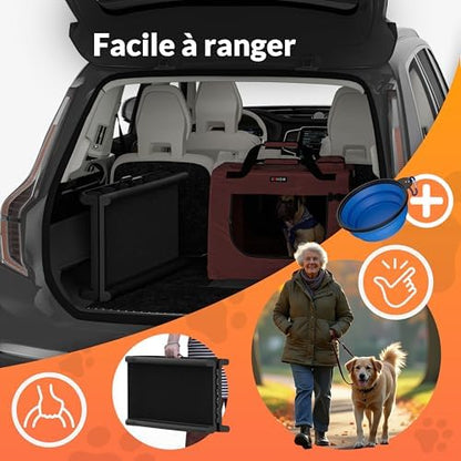 Rampe chien voiture antidérapante et légère avec accessoires pratiques