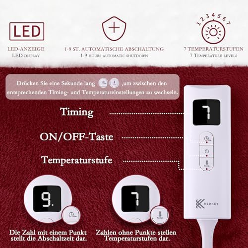 Couverture chauffante avec zones de température réglables et sécurité intégrée