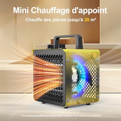 Chauffage d'appoint céramique écoénergétique avec sécurité renforcée et assistance complète