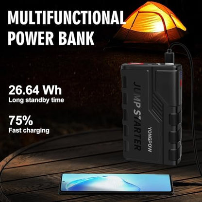 Booster batterie voiture puissant et portable avec sécurité avancée