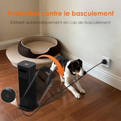 Chauffage d'appoint puissant et rapide avec sécurité intelligente et design silencieux