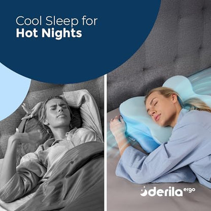 Oreiller ergonomique cervical pour un soutien optimal et un sommeil réparateur