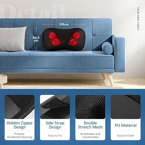 Masseur Cervical avec Fonction Chauffante et Massage Profond pour Relaxation Ultime