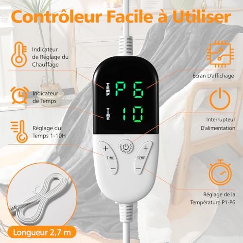 Couverture chauffante pour un confort optimal et une chaleur apaisante en hiver