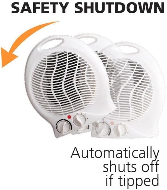Chauffage d'appoint électrique 2000W portable avec sécurité et réglages personnalisés