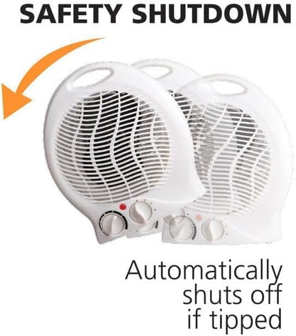 Chauffage d'appoint électrique 2000W portable avec sécurité et réglages personnalisés