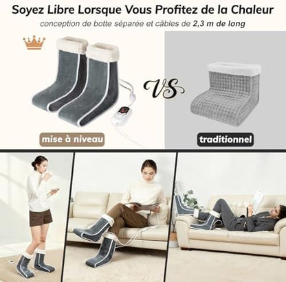 Chauffe pieds électrique avec contrôle de température et mobilité améliorée