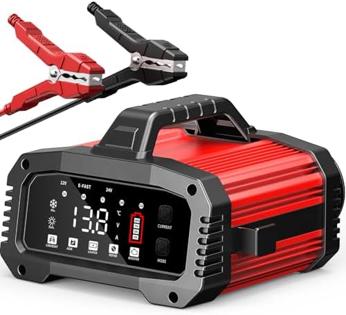 Booster Batterie Voiture avec Chargeur Intelligent 25A pour Batteries Plomb-Acide et LiFePO4