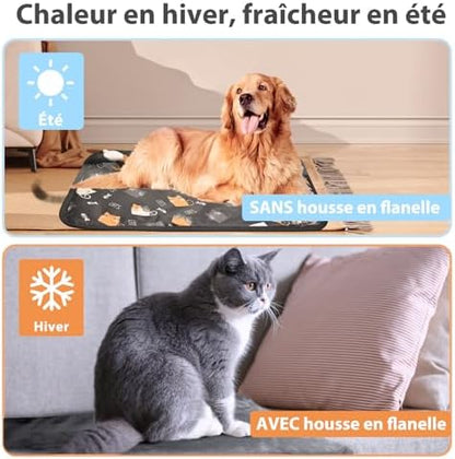 Couverture chauffante pour animaux avec contrôle de température et sécurité avancée