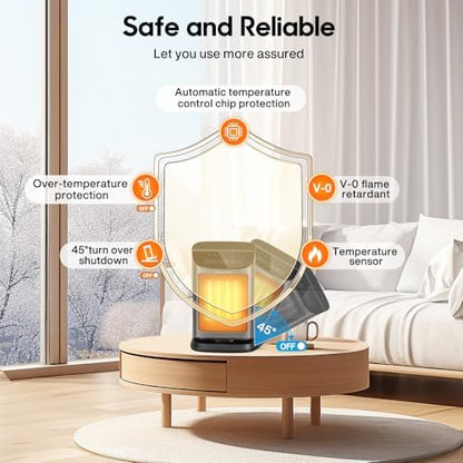 Chauffage d'appoint rapide et sécurisé avec économie d'énergie