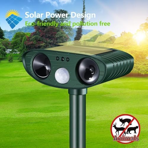 Répulsif pour chats efficace et écologique avec ultrasons et capteur de mouvement