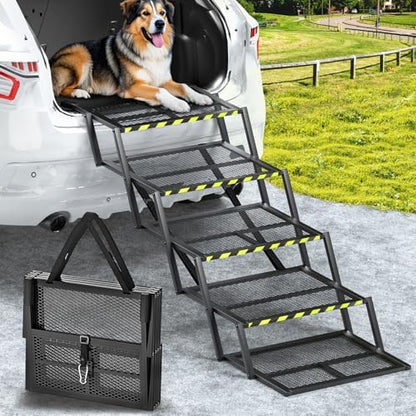 Rampe chien voiture ultra-large et réglable pour une sécurité optimale