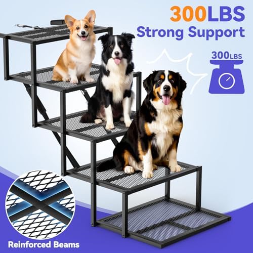 Rampe chien voiture ultra-large et réglable pour une sécurité optimale