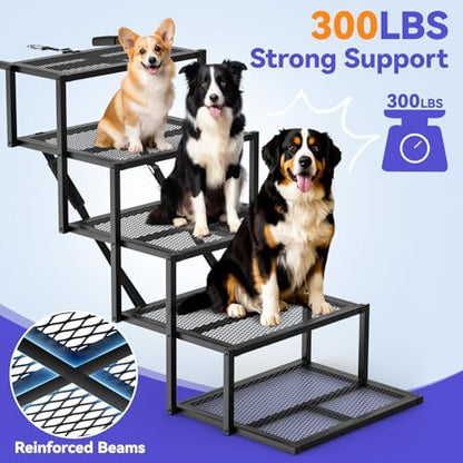 Rampe chien voiture ultra-large et réglable pour une sécurité optimale