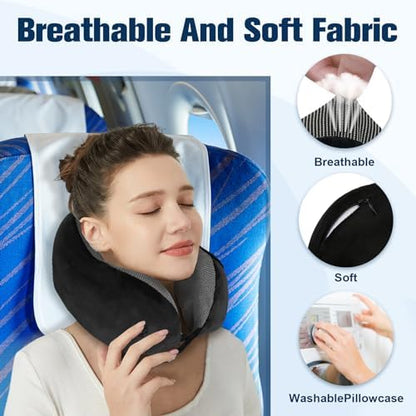Oreiller ergonomique cervical réglable pour un confort optimal en voyage