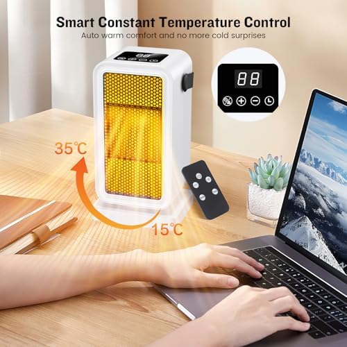 Chauffage d'appoint performant avec céramique PTC et thermostat intelligent