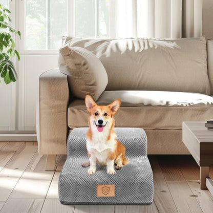 Escalier pour chien avec rampe douce et mousse haute densité pour un accès facile