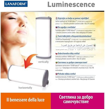 Lampe luminothérapie pour compenser le manque de lumière avec intensité de 10.000 Lux