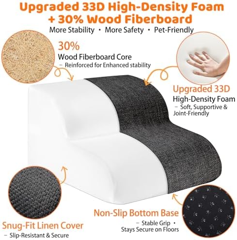 Escalier pour chien pratique et sécurisé pour faciliter l'accès des animaux