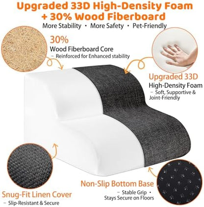 Escalier pour chien pratique et sécurisé pour faciliter l'accès des animaux