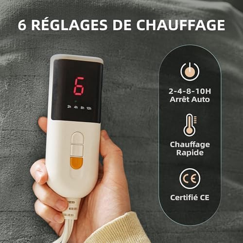 Couverture chauffante sécurisée et confortable avec réglages personnalisables