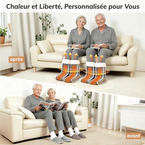 Chauffe pieds électrique avec contrôle de température et mobilité améliorée