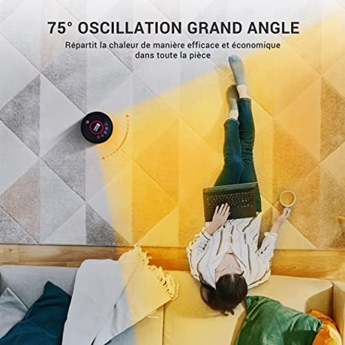 Chauffage d'appoint électrique avec WiFi pour un contrôle à distance et économie d'énergie