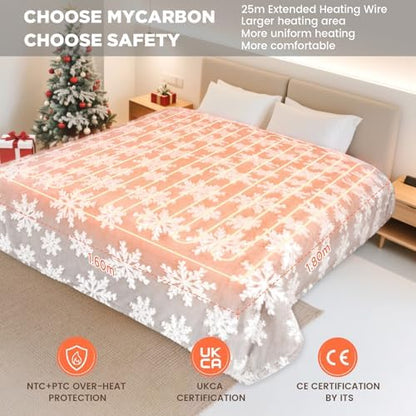 Couverture chauffante extra large et épaisse pour un confort optimal