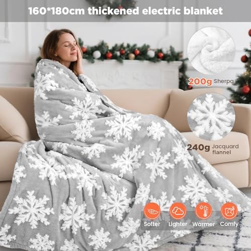 Couverture chauffante extra large et épaisse pour un confort optimal