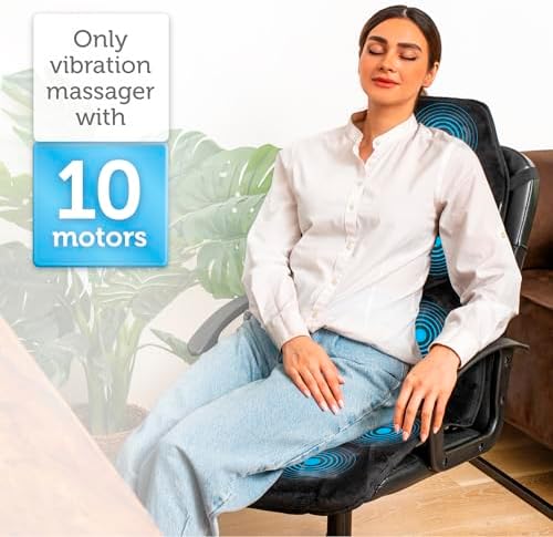 Masseur Cervical avec Vibration et Chauffage pour Soulagement du Dos