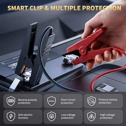 Booster Batterie Voiture Puissant avec Écran LCD et Sécurité Avancée